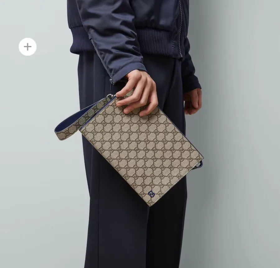 Gucci New Arrival Coffee Blue Bucket Bag