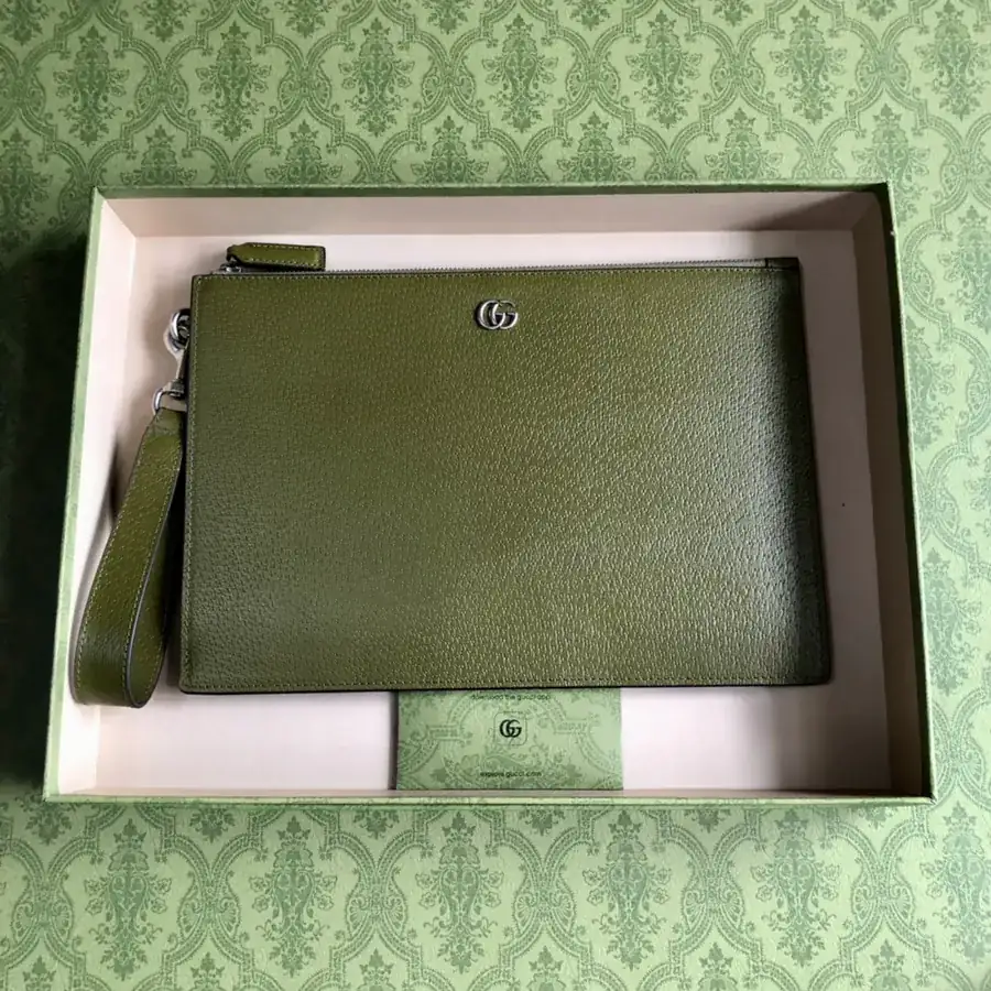 Marmont Series Handbag with Grained Leather and Palladium Accents