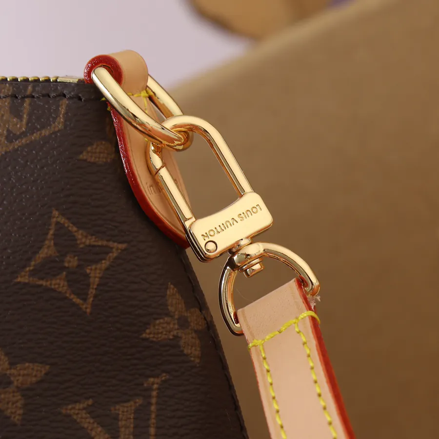 Boétie Mini Zip Tote Bag with Monogram Canvas and Leather Trim