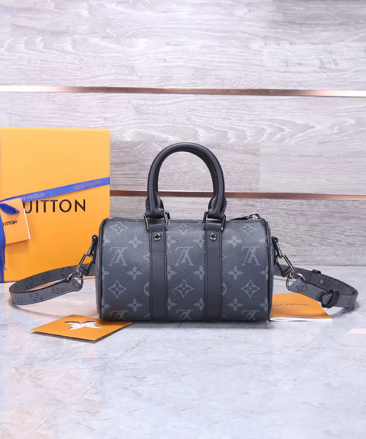 Chanel Speedy Pillow Bag XS Size, Monogram Canvas with Calfskin Trim