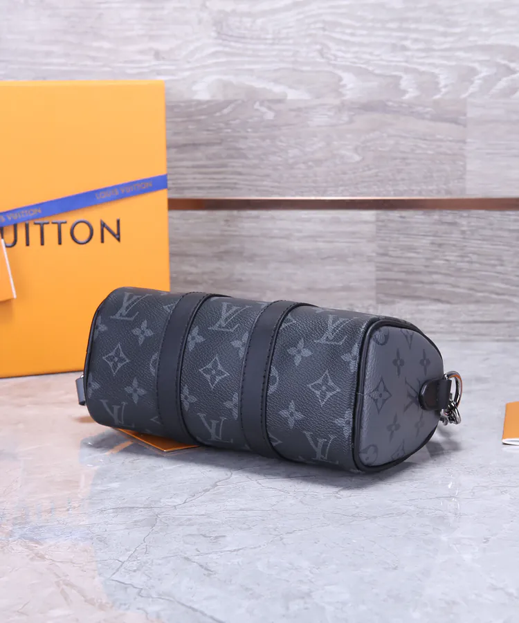 Chanel Speedy Pillow Bag XS Size, Monogram Canvas with Calfskin Trim