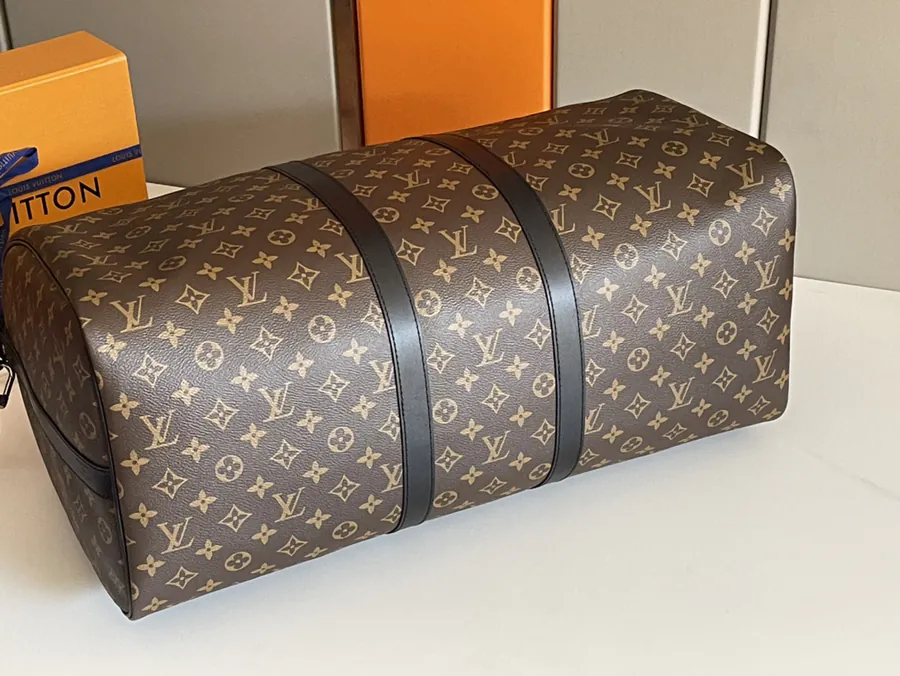 Keepall 55 Travel Bag Monogram Eclipse Canvas, Premium Quality