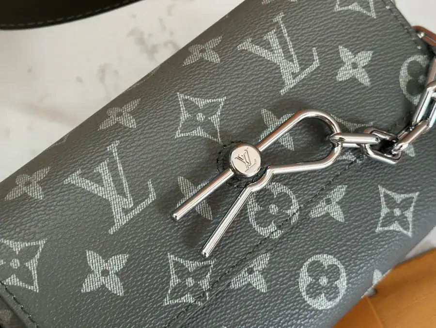 Steamer Mini Tote with Monogram Eclipse Reverse Canvas and Leather Trim