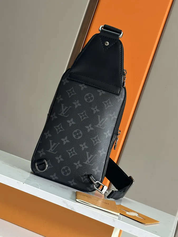 Avenue Tote with Monogram Macassar Canvas and Leather Trim