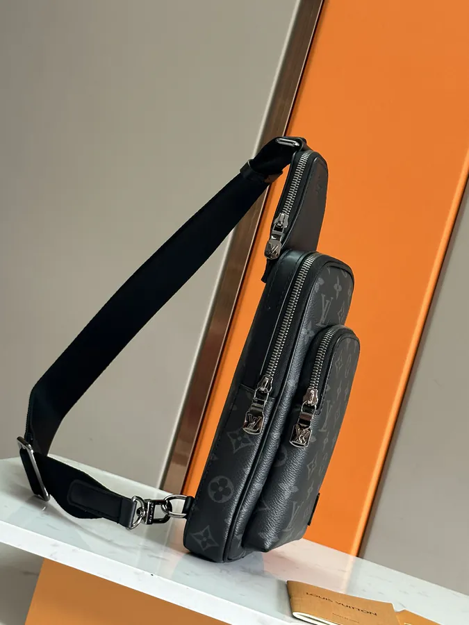 Avenue Tote with Monogram Macassar Canvas and Leather Trim