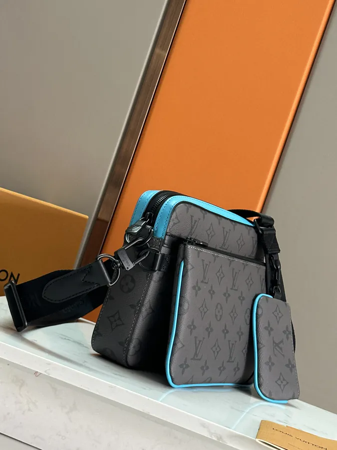 Louis Vuitton Trio Briefcase with Monogram Eclipse Reverse Canvas