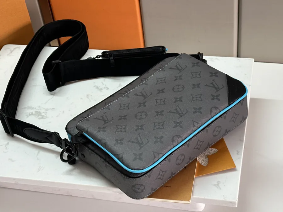 Louis Vuitton Trio Briefcase with Monogram Eclipse Reverse Canvas