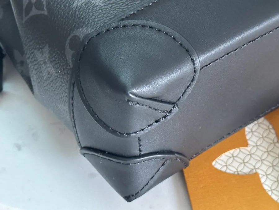 Louis Vuitton Steamer Small Handbag Monogram Eclipse Canvas