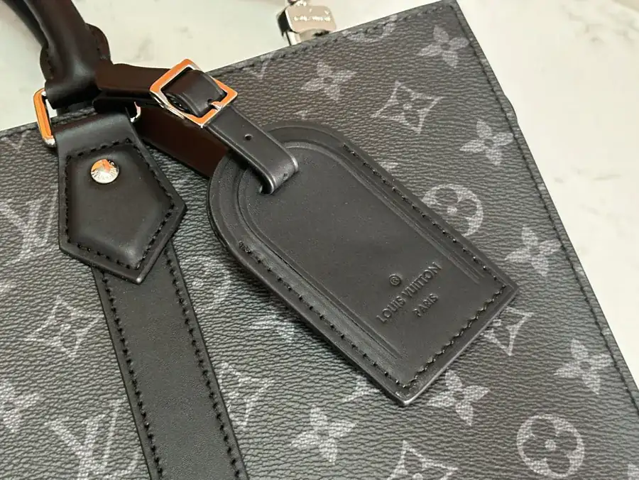 Sac Plat 24H Handbag with Monogram Eclipse Canvas