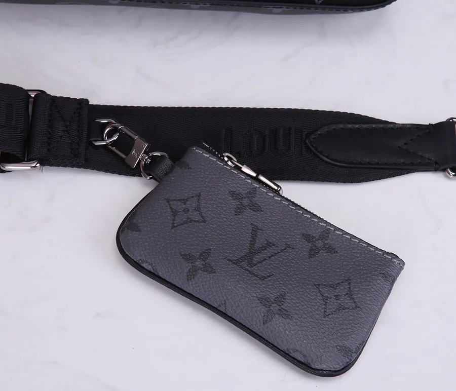 Trio Messenger Bag Monogram Eclipse Canvas