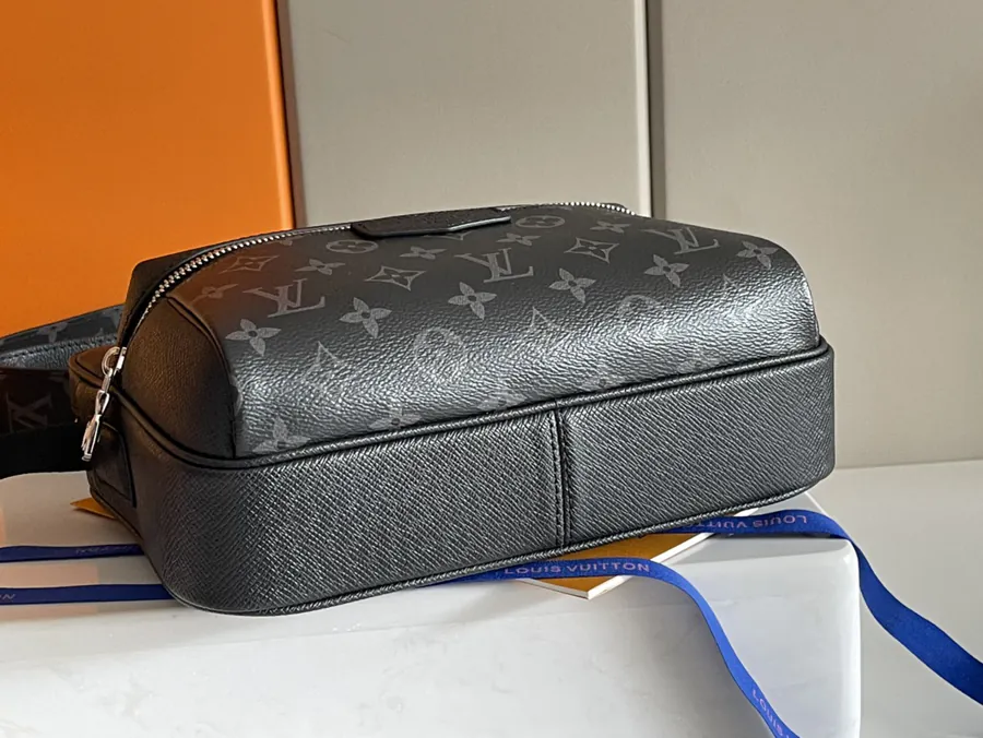 Louis Vuitton Taïga Leather & Monogram Canvas Mail Bag