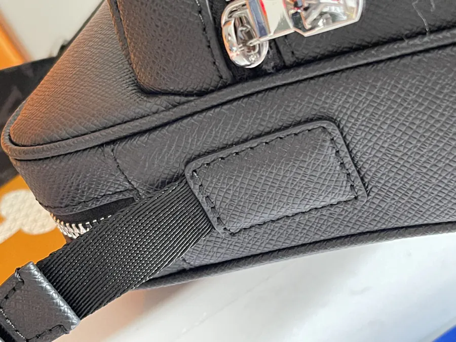 Louis Vuitton Taïga Leather & Monogram Canvas Mail Bag