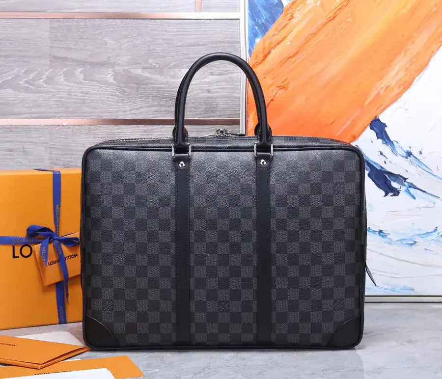 Louis Vuitton Porte Documents Voyage Monogram Macassar