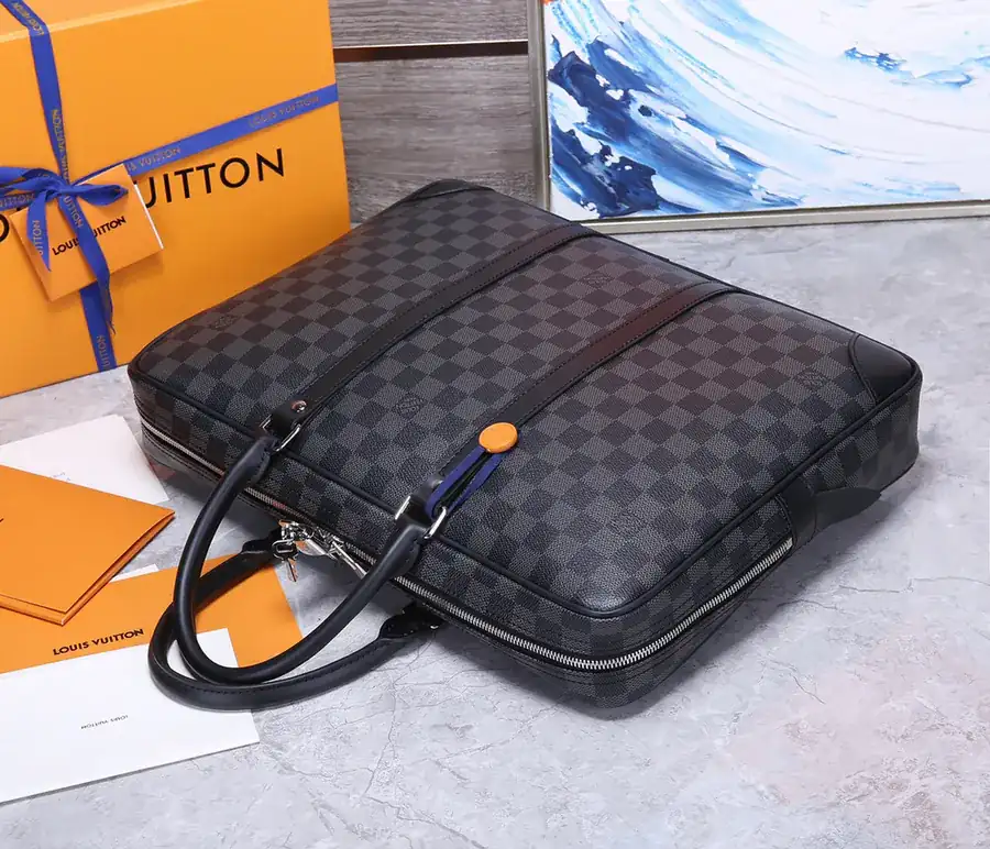 Louis Vuitton Porte Documents Voyage Monogram Macassar