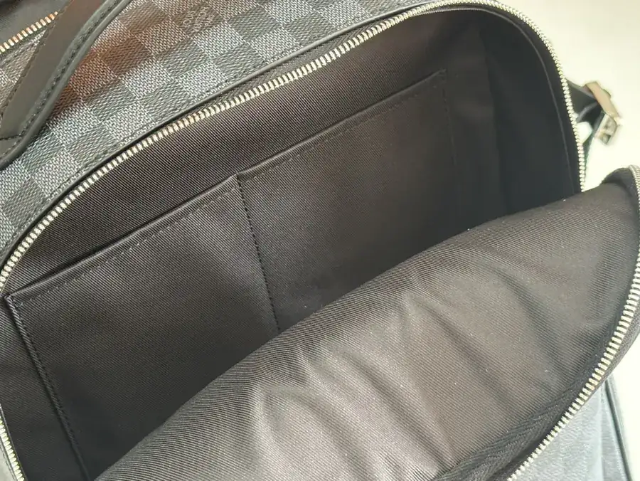 Black Grained Avenue Tote Damier Graphite Canvas