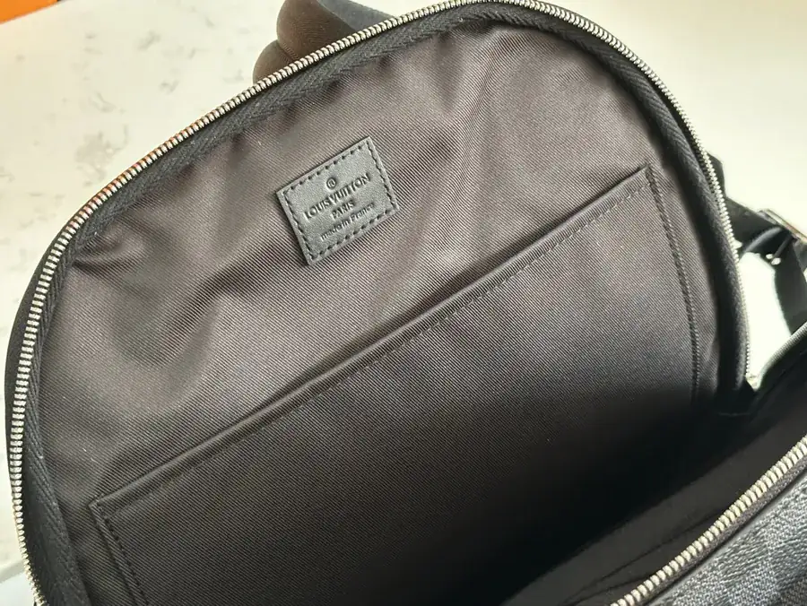 Black Grained Avenue Tote Damier Graphite Canvas