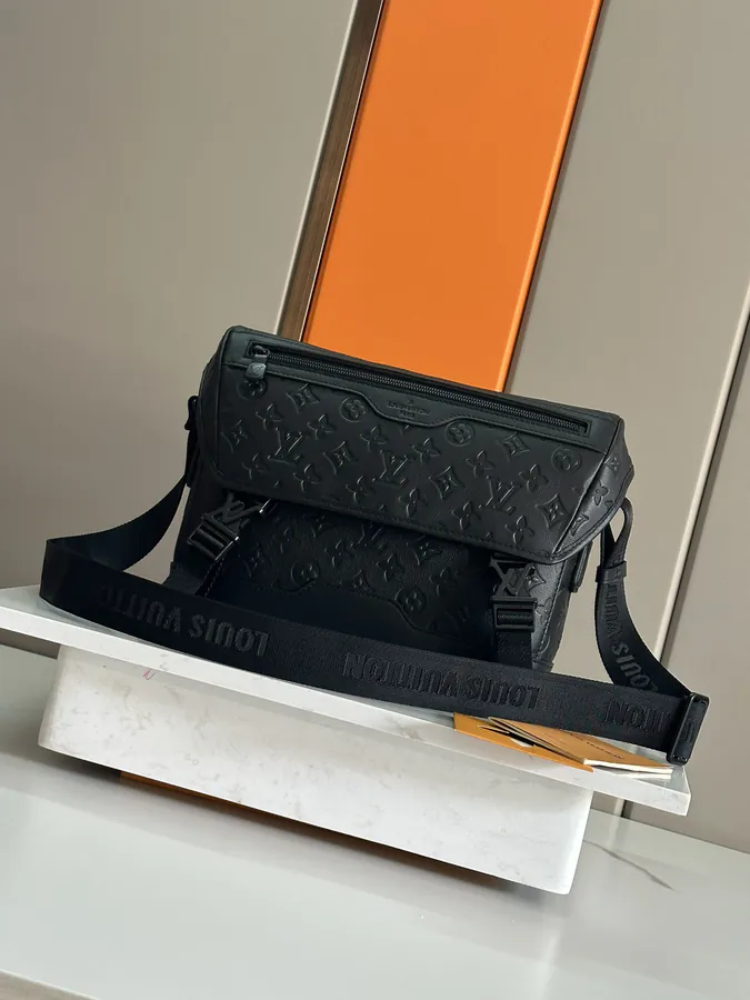 LV Voyager Small Brief Bag Monogram Shadow Leather
