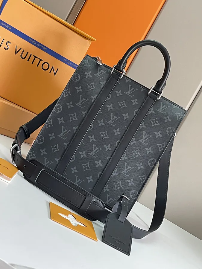 Louis Vuitton Monogram Eclipse Reserve Bucket Bag with Leather Trim
