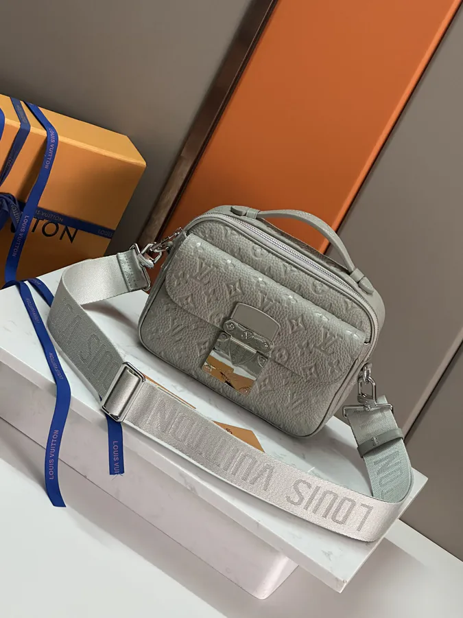 LV S Lock Briefcase in Monogram Taurillon Leather