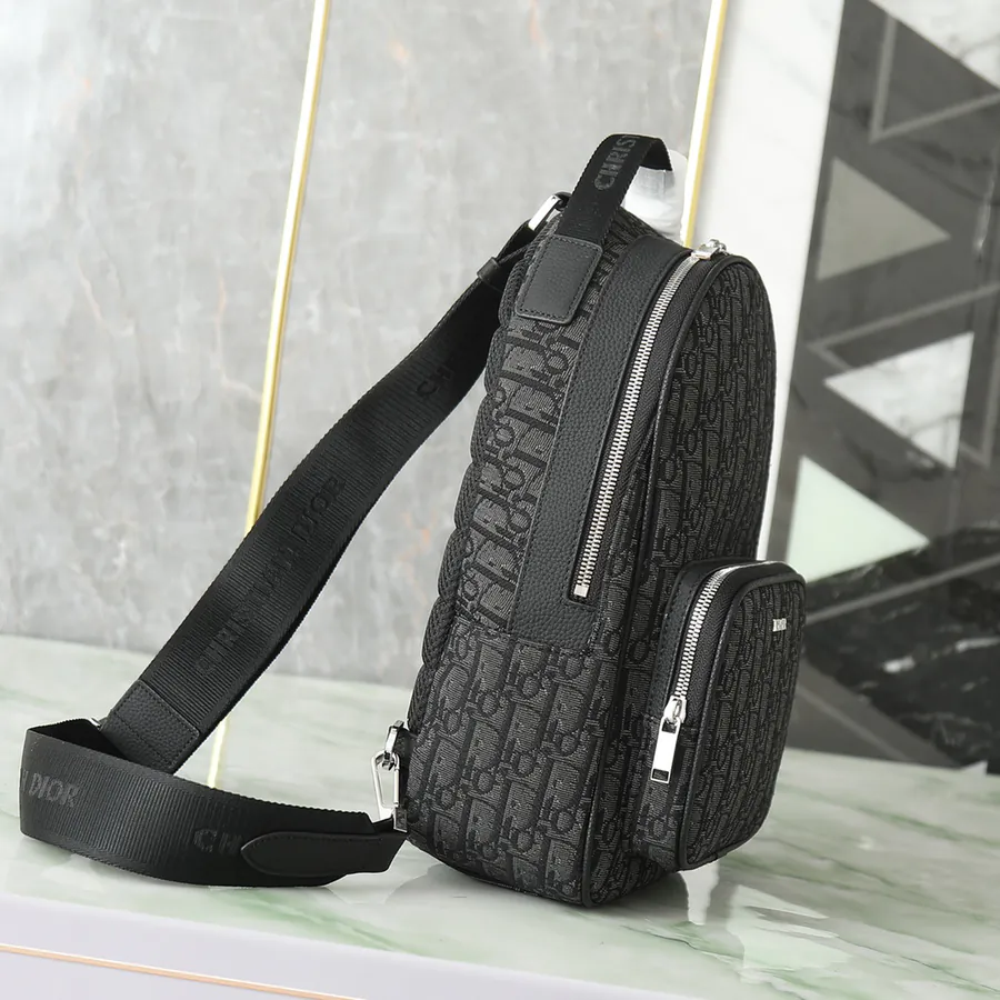 New Season Oblique Print Crossbody Backpack Inspired by Rider Bag
