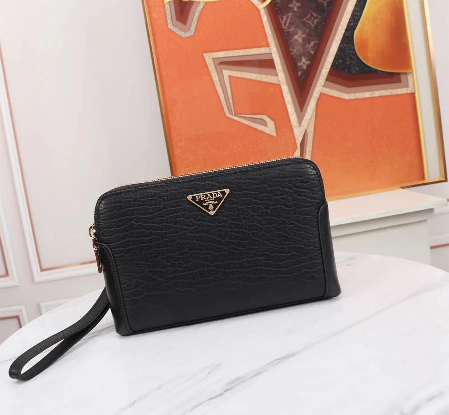 Prada Double Zip Handbag Premium Full Grain Calfskin