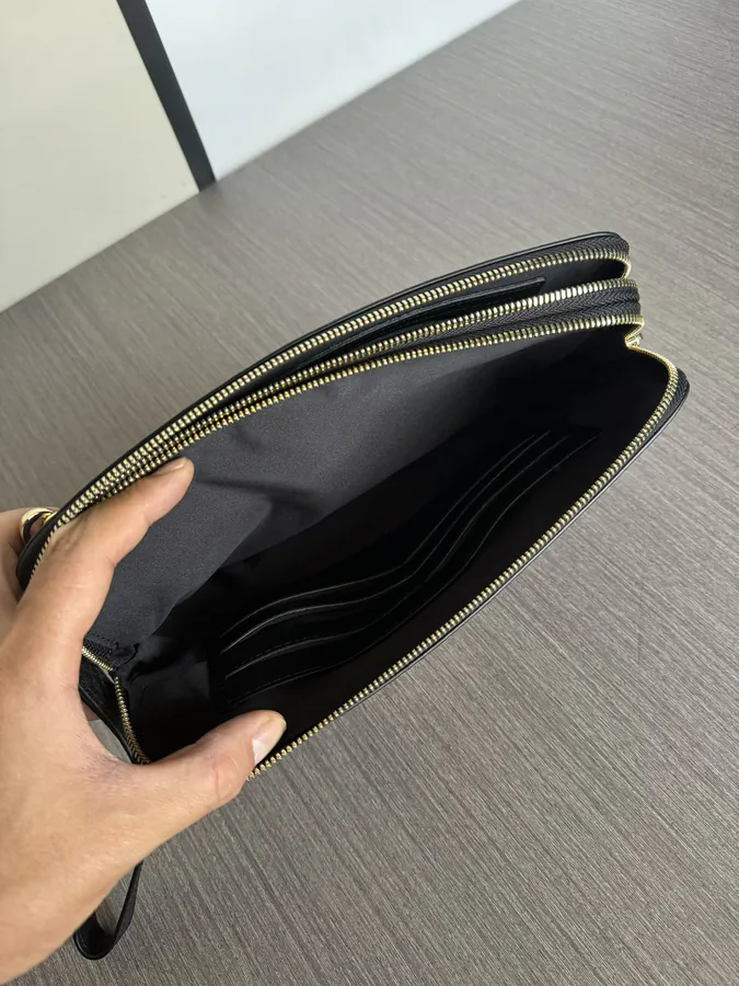 LV Double Zip Password Lock Bucket Bag
