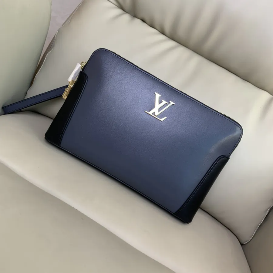 LV Double Zip Password Lock Bucket Bag