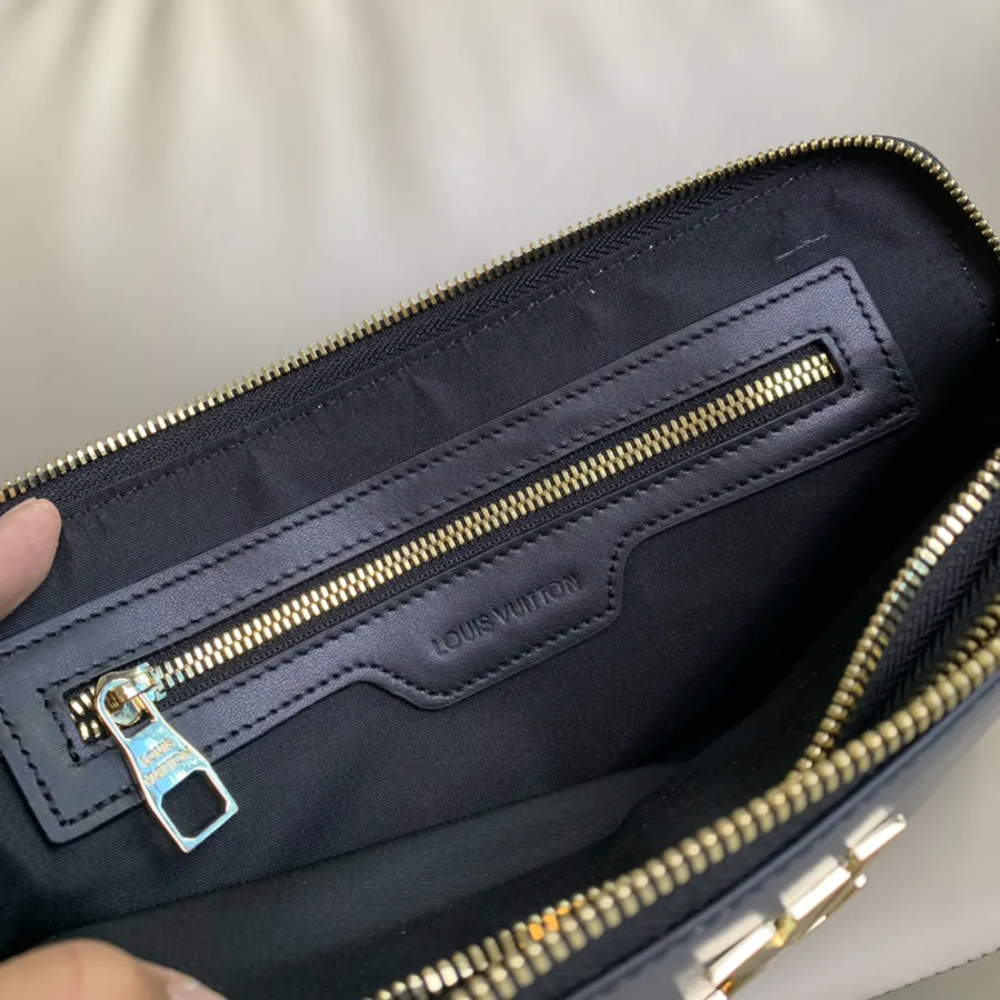LV Double Zip Password Lock Bucket Bag