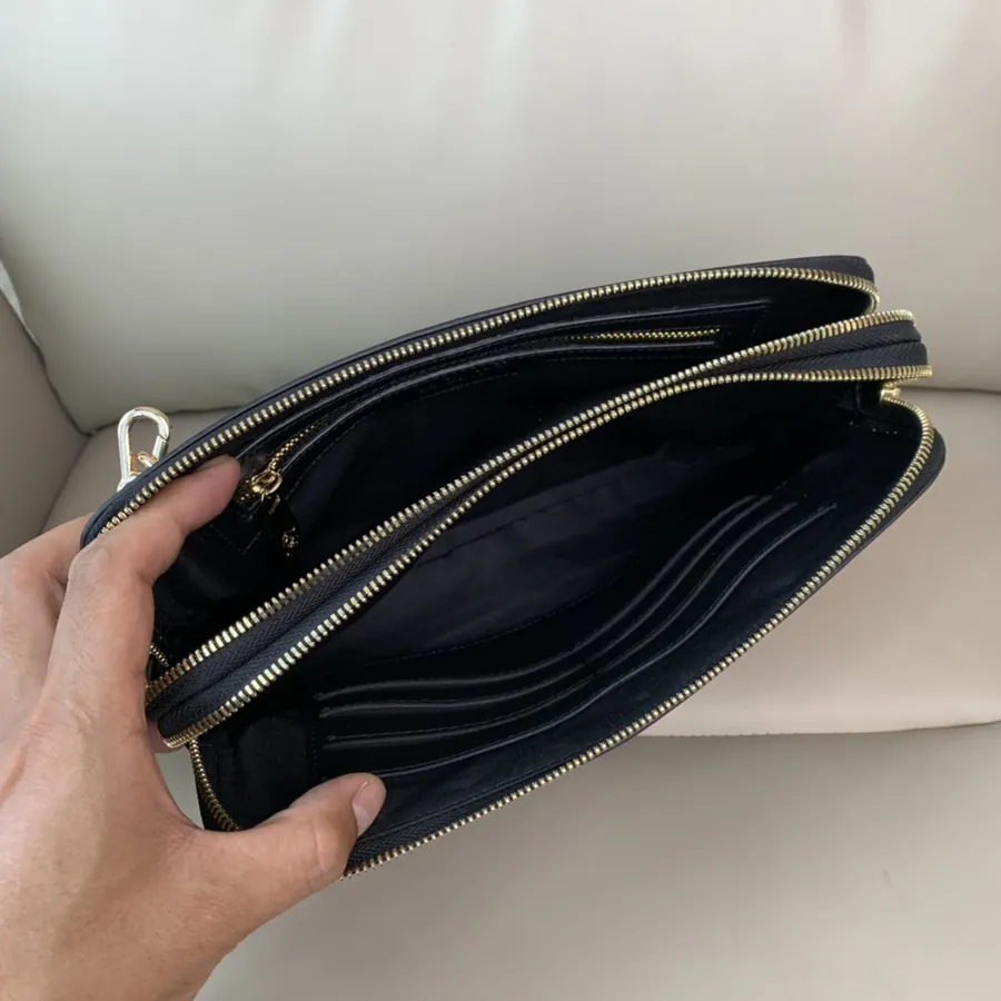 Mighty Dragon Double Zip Password Lock Handbag