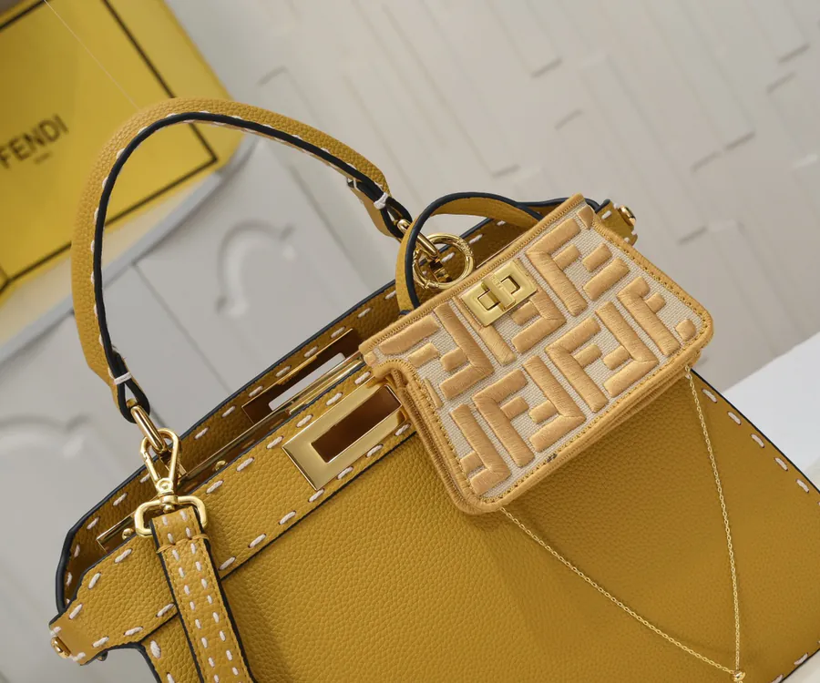 Fendi Peekaboo ISeeU Medium Handbag with Classic Hardware