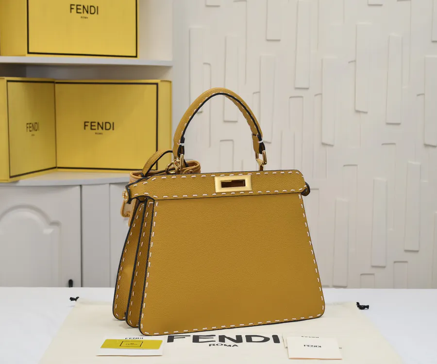 Fendi Peekaboo ISeeU Medium Handbag with Classic Hardware