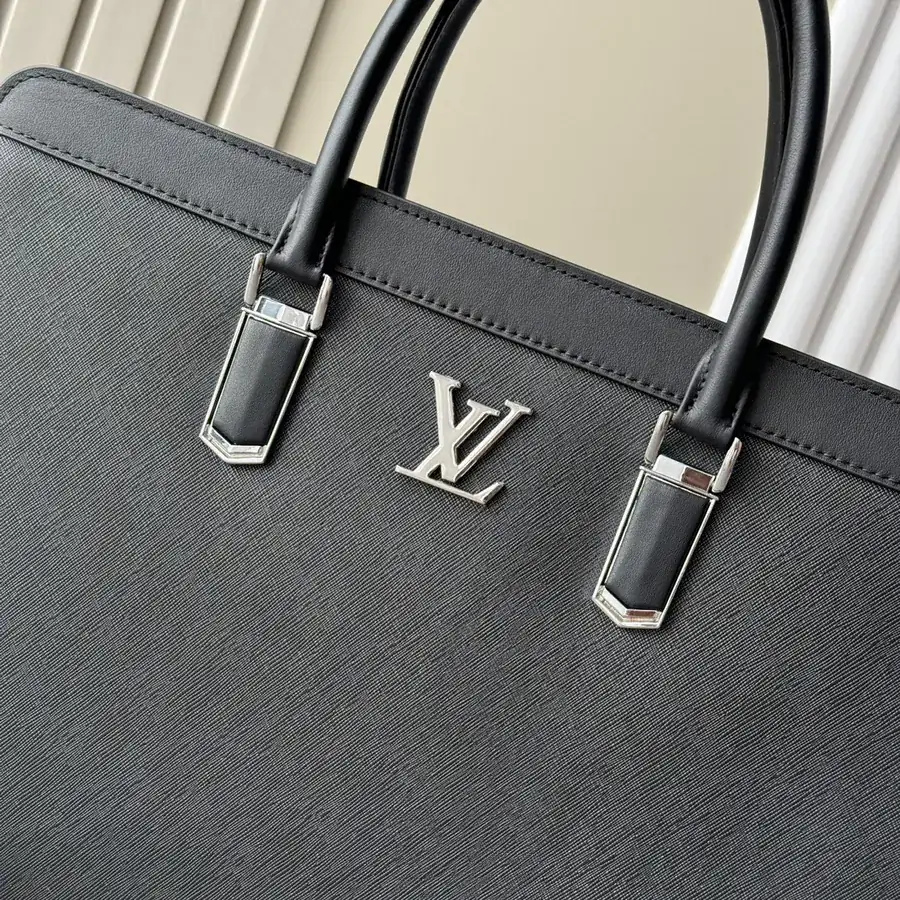 LV Password Lock Briefcase Premium Italian Calfskin, Elegant Design