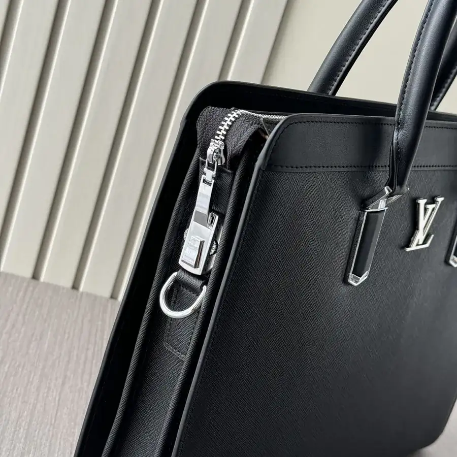 LV Password Lock Briefcase Premium Italian Calfskin, Elegant Design