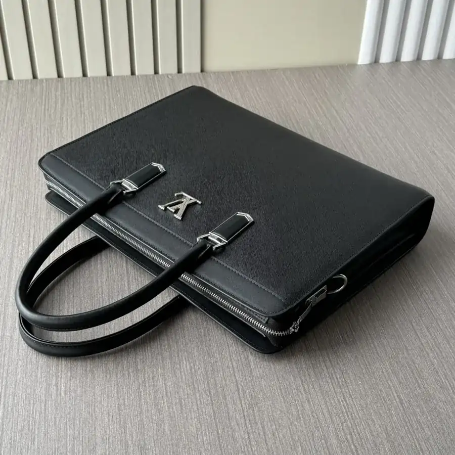 LV Password Lock Briefcase Premium Italian Calfskin, Elegant Design