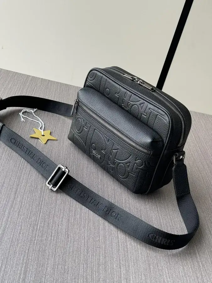 Gravity Print Leather Rider 2.0 Zip Messenger Bag 2024 Autumn Men's Collection