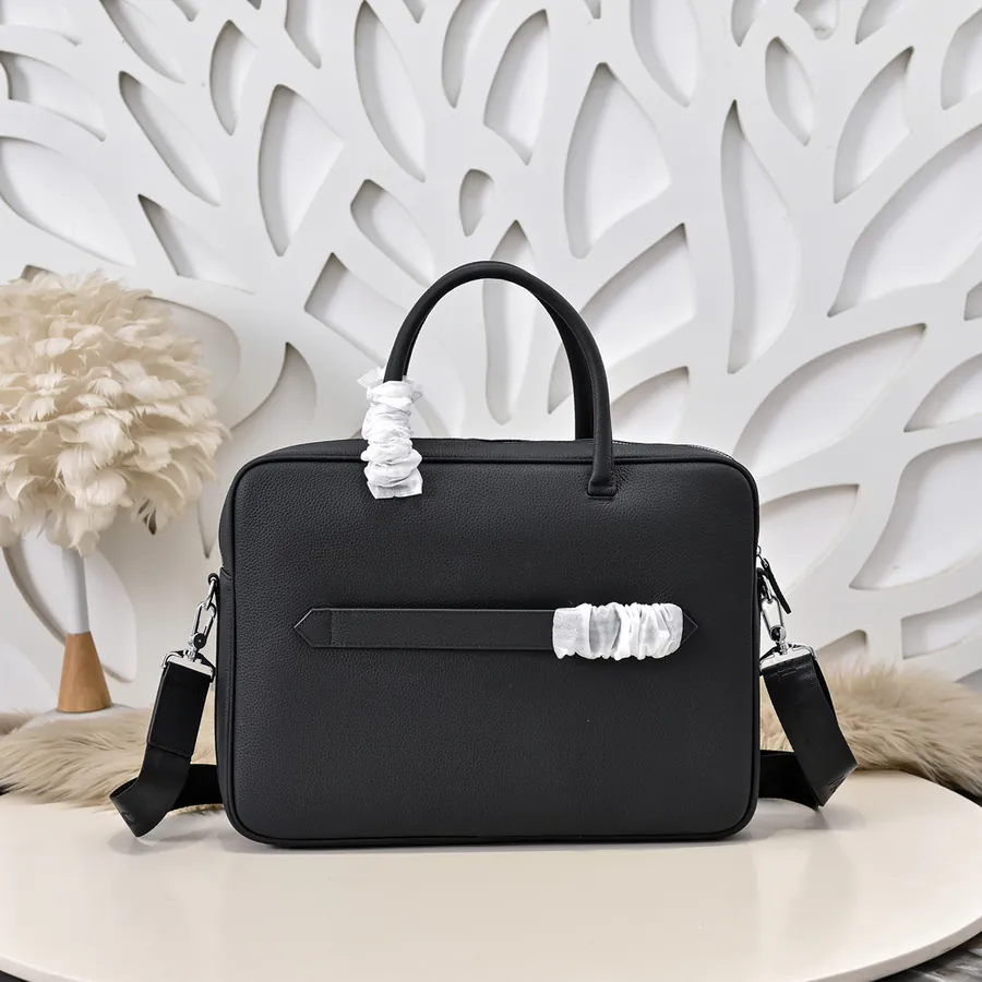 MONT BLANC Men's Briefcase Premium Calfskin, Elegant Design
