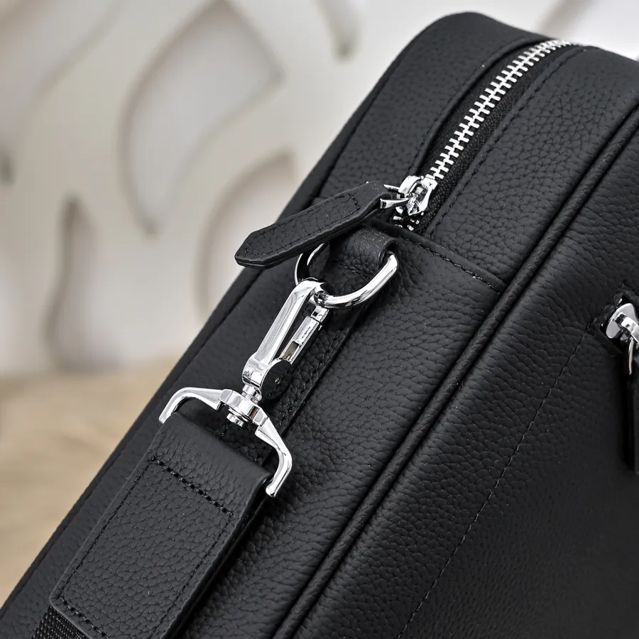 MONT BLANC Men's Briefcase Premium Calfskin, Elegant Design