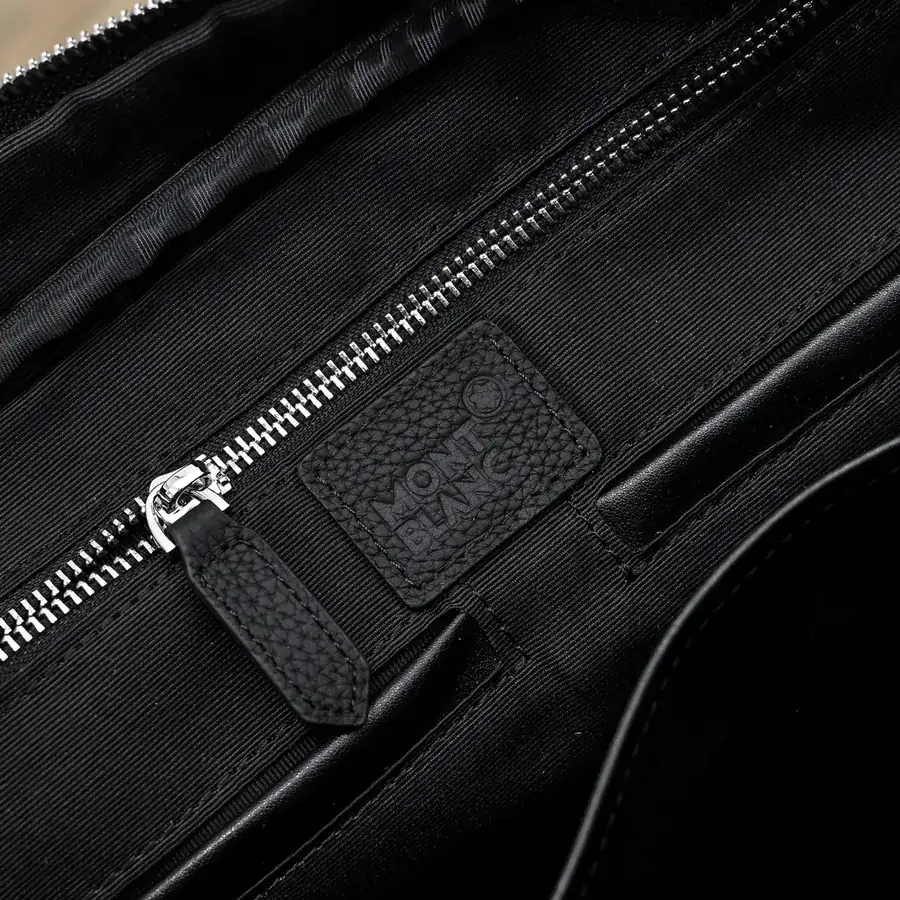 MONT BLANC Men's Briefcase Premium Calfskin, Elegant Design
