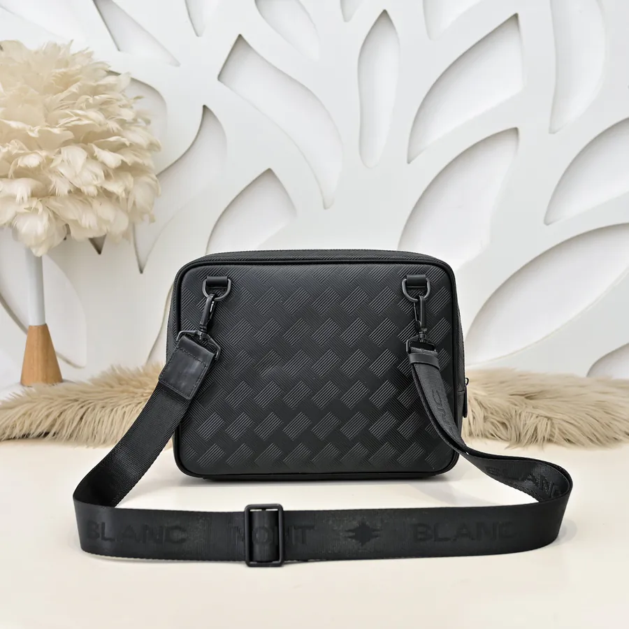 MONT BLANC Men's Crossbody Bag Premium Calfskin, Elegant Design