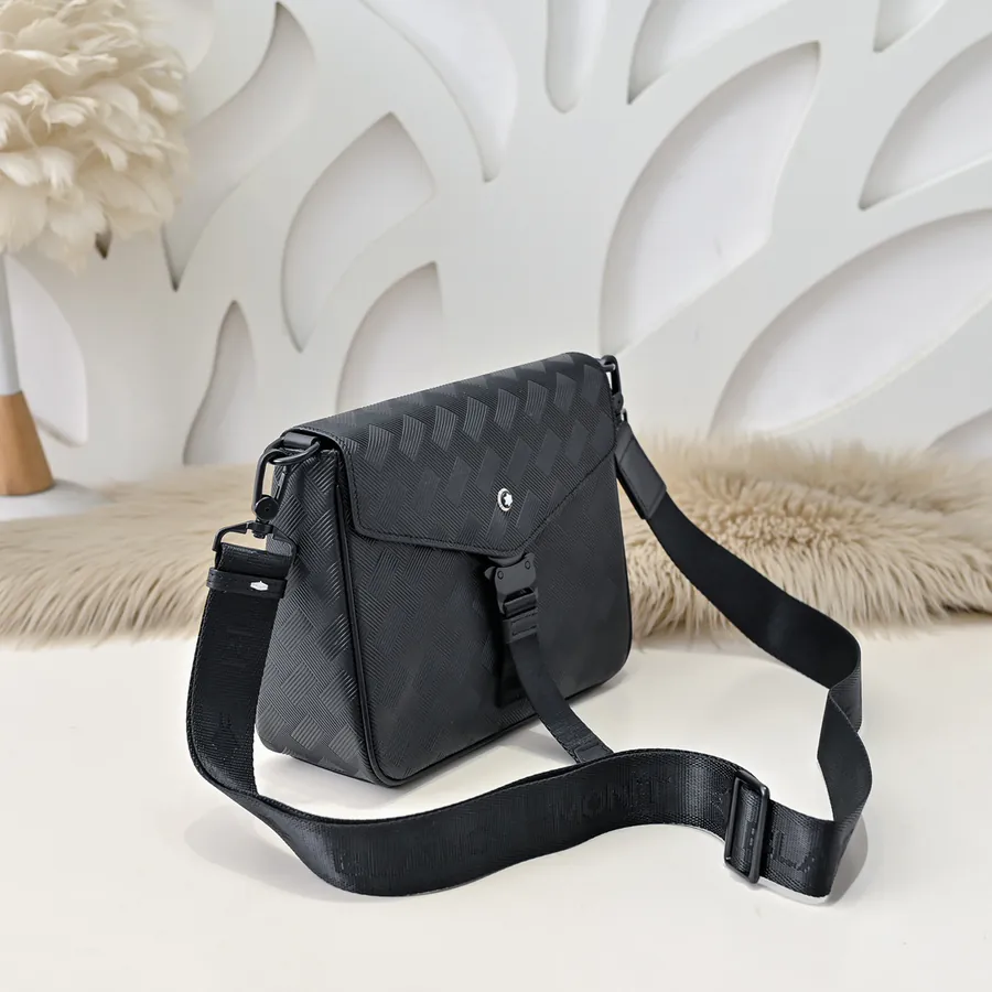 MONT BLANC Men's Crossbody Bag Premium Calfskin, Elegant Design