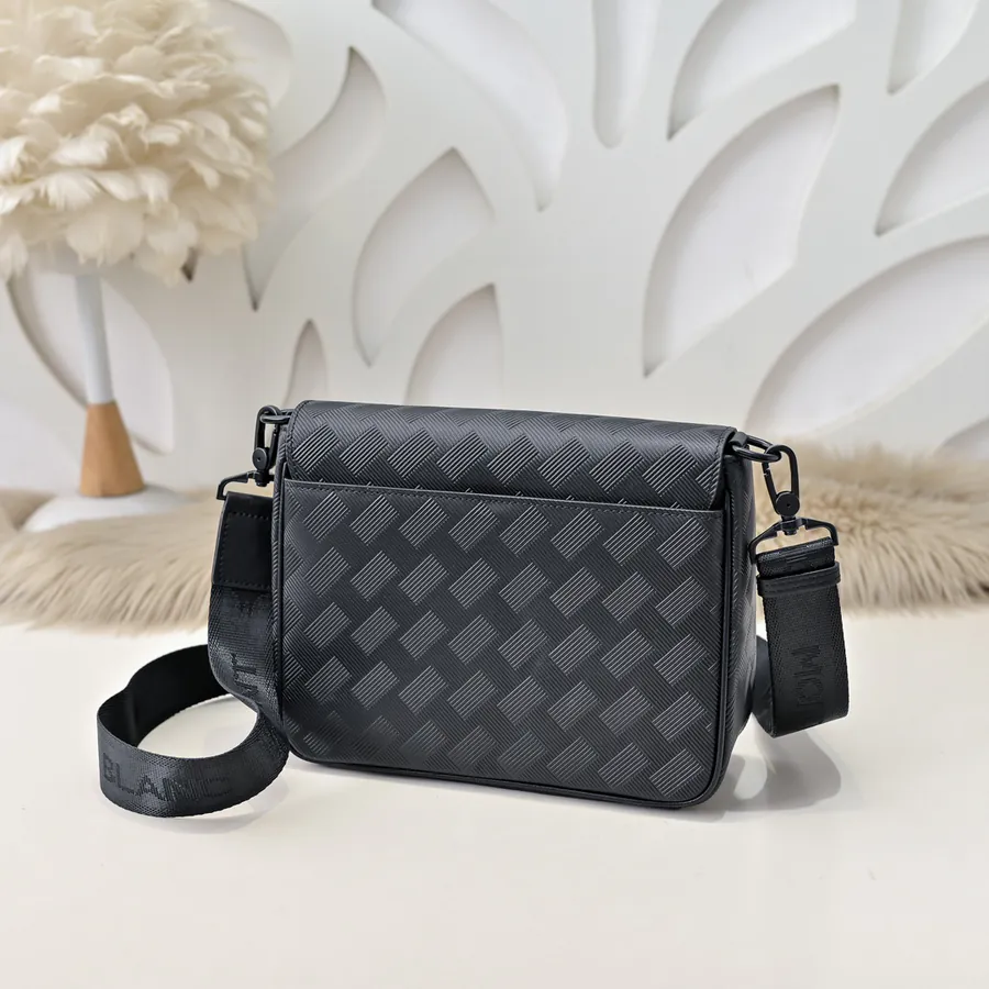 MONT BLANC Men's Crossbody Bag Premium Calfskin, Elegant Design
