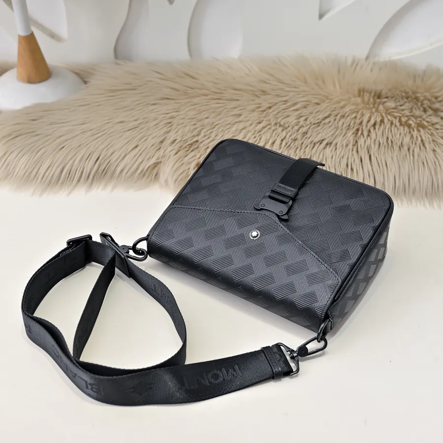 MONT BLANC Men's Crossbody Bag Premium Calfskin, Elegant Design
