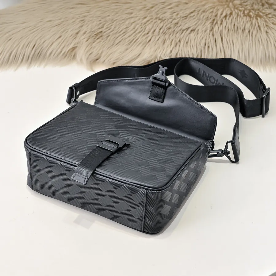 MONT BLANC Men's Crossbody Bag Premium Calfskin, Elegant Design