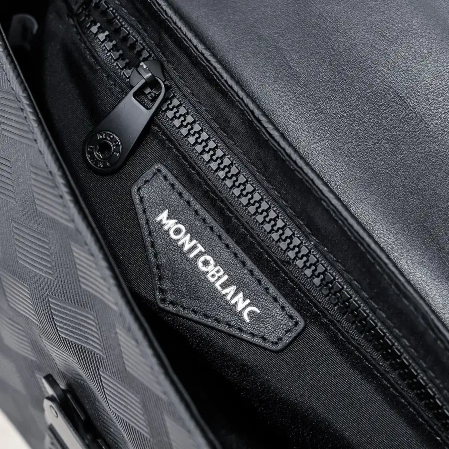 MONT BLANC Men's Crossbody Bag Premium Calfskin, Elegant Design