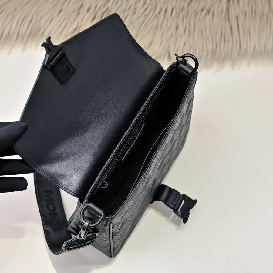 MONT BLANC Men's Crossbody Bag Premium Calfskin, Elegant Design