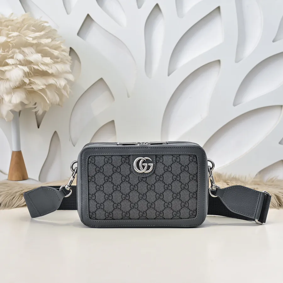 Gucci Men's Crossbody Bag Premium Calfskin, Elegant Hardware