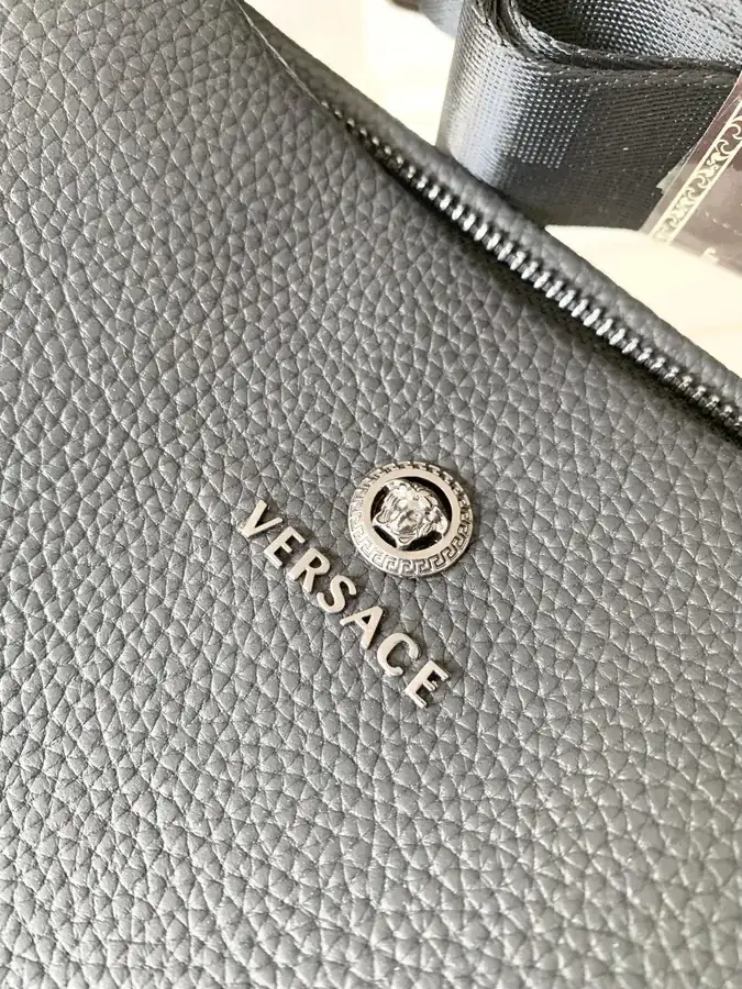 Versace Men's Grained Calfskin Briefcase