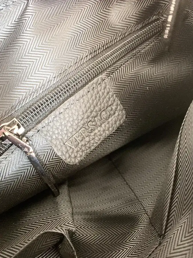 Versace Men's Grained Calfskin Briefcase