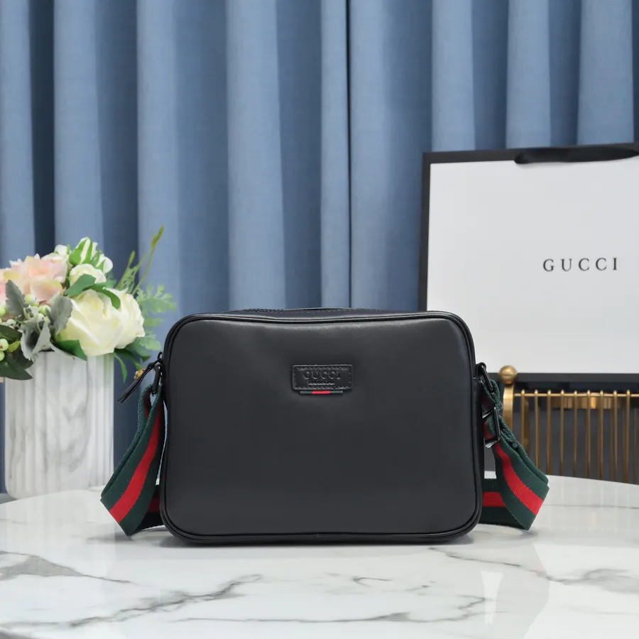 Gucci New Crossbody Bag Premium Leather with Tiger Embroidery