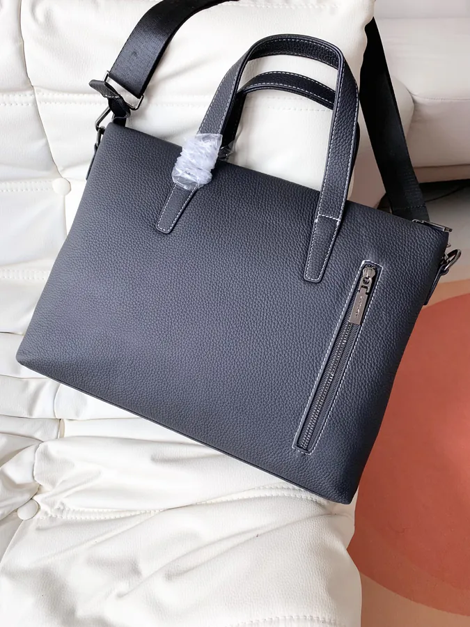 Versace New Bucket Bag in Grained Calfskin